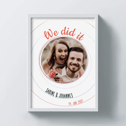 Poster A3 "We did it"