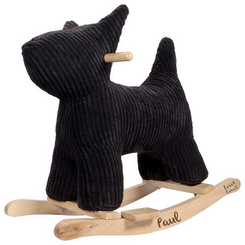 Schaukeltier Hund in Schwarz