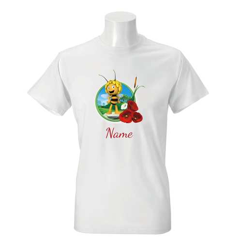 Herren T-Shirt "Biene Maja - Maja mit Rosen"
