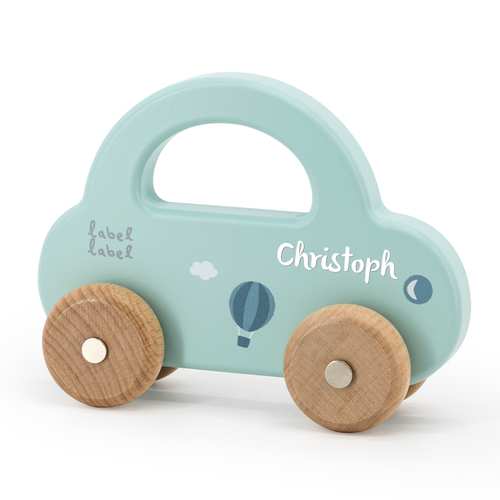 Spielzeugauto aus Holz mint