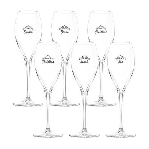 Proseccoglas "Sterne"