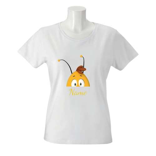 Damen T-Shirt "Biene Maja - Willi Gesicht halb"
