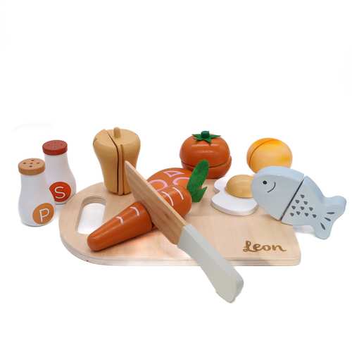 Brettchen aus Holz mit Zubehör